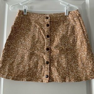 Kendall and Kylie Button Floral Skirt, size 29